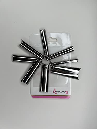 Beauty7 French Manicure 9 Sizes Single Tips C Shape Tool miniatura 4