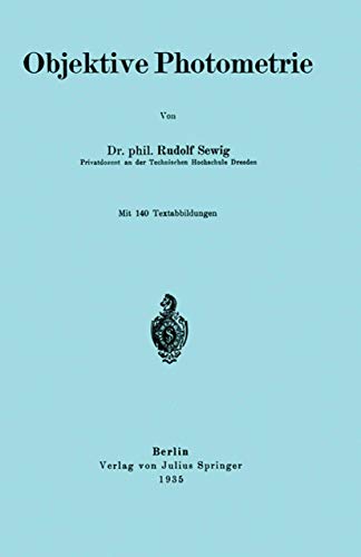 livre Objektive Photometrie