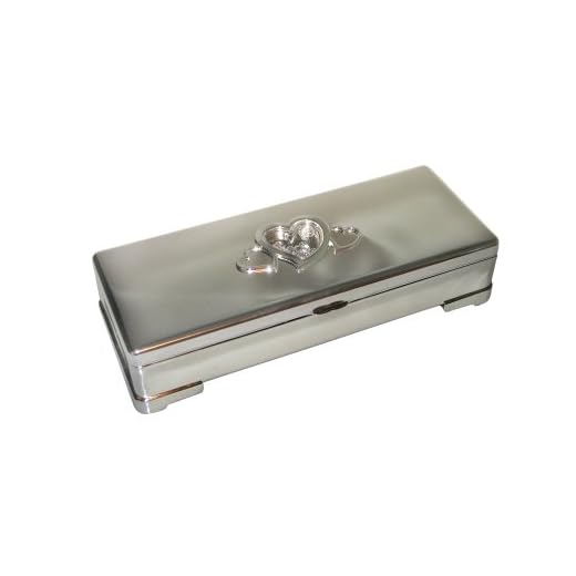 Godinger Silver Plated Jewelry Box with Stones