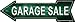 Garage Sale Left Novelty Mini Metal Arrow MA-688