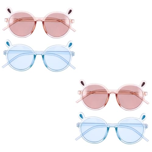 SHERCHPRY 2sets Round Glasses for Boys Kids Sunglasses Bulk Pack Uv Protection 2pcs*2