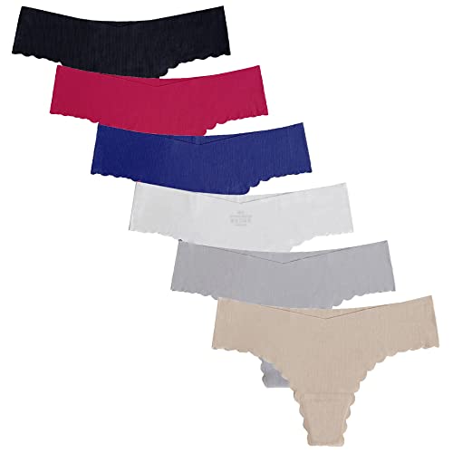 Image of Thongs for Women Seamless Underwear Low Rise Panties Thong