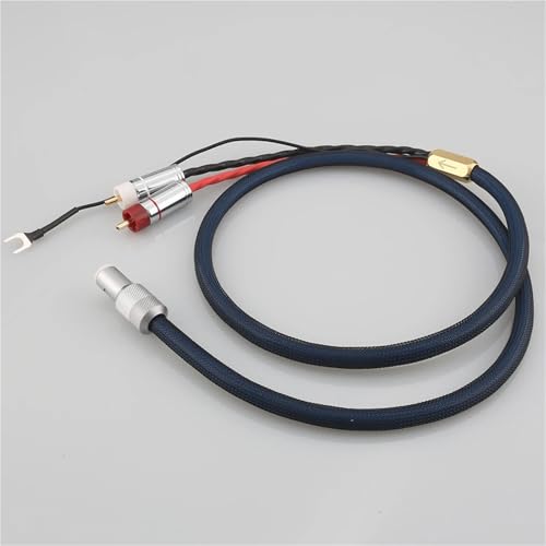 Cable de audio OFC Silver Plated con plug Spade y RCA 3M miniatura 2
