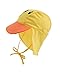 Cuddle Club Bob Chapeau pour Bébé et Enfant Ajustable | Couvre la Tête & Le Cou des Enfants Toute la Journée-Canard Jaune -Moyenne