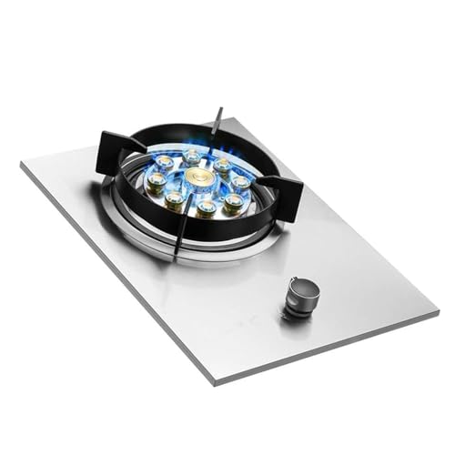THEGA Estufa De Gas De 1 Quemador, Cocina De Gas Portátil De 5.5 KW, Estufa De Conversión De Gas A Gas LP, Reguladores Interiores De Acero Inoxidable para Catering(NG)