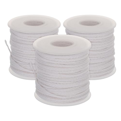 3 Rollo de Mechas de Algodón Trenzadas para Velas