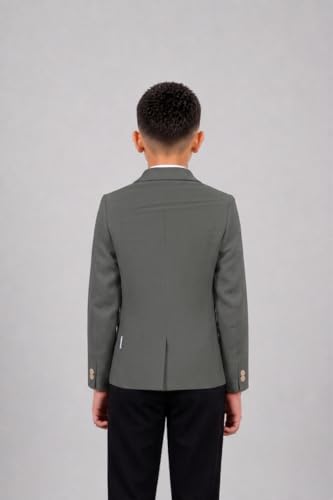Image of SaintX Kids Boys Premium Blazer | Stretchable Structured Performance Grade Fabric | Fully Lined | Slim Fit | Formal & Casual Multi-Purpose Coat (1-14 Years KB02)