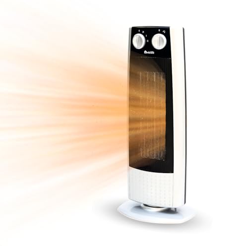 La mejor selección de Calentador para Habitacion para comprar online. 48 Calentador Electrico para Hogar 1500W Calefactor Silencioso de Torre con Protección y Oscilación para Interior y Oficina (Plata)
