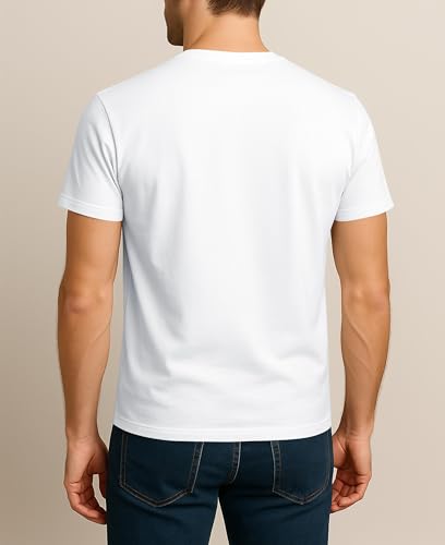 Classic Men's Short Sleeve Cotton Undershirts | Crew Neck T Shirt - Multi & Bulk Wholesale Packs4