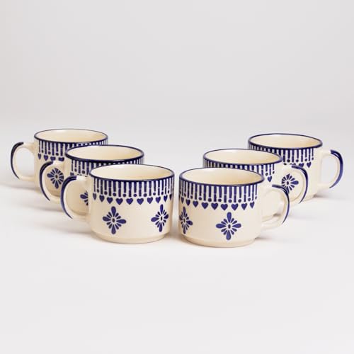 Saras Aajeevika Handmade Ceramic Pack of 6 · 150 ml (900 ml total) - Image 6