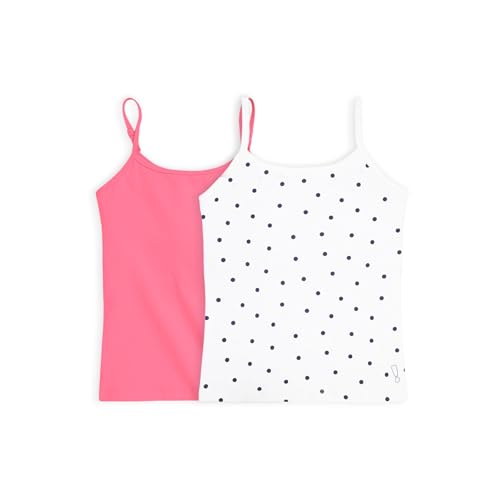 Image of YouGotPlanB Cotton Padded Camisole | Pack of 2 | Ages 8-16 Years | Built-in Light Padding | Full Coverage | Ideal for School