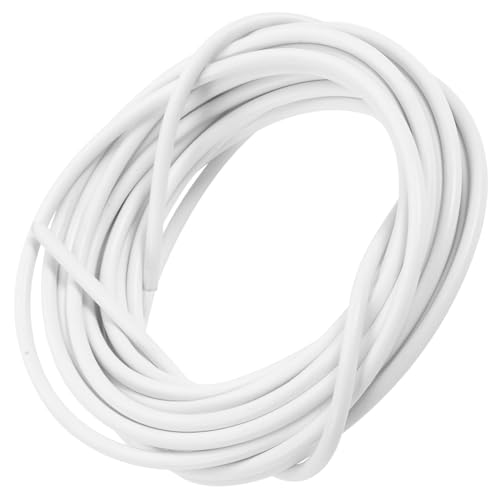 Toyvian Cable De Alambre Para Colgar Cortinas 5 Metros Plástico y Acero Inoxidable Riel Ajustable Para Colgar Cortinas De Ventana y Ducha, Sistema Flexible Para Hogar y Baño, Kit Funcional De Fijación