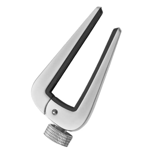 VINTORKY 調整可能なテンションギターカポ亜鉛合金カポ 6 12 弦アコースティックエレキギタークラシックギターベースマンドリンとウクレレシルバー