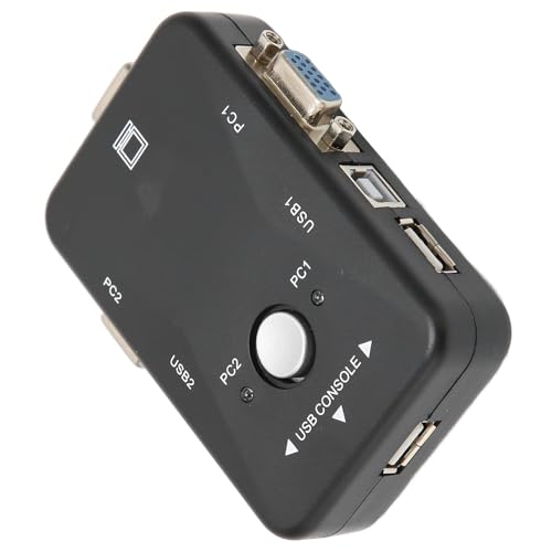 USB 2,0 KVM Ultra HD 1920x1440 Plug and Play Dual KVM