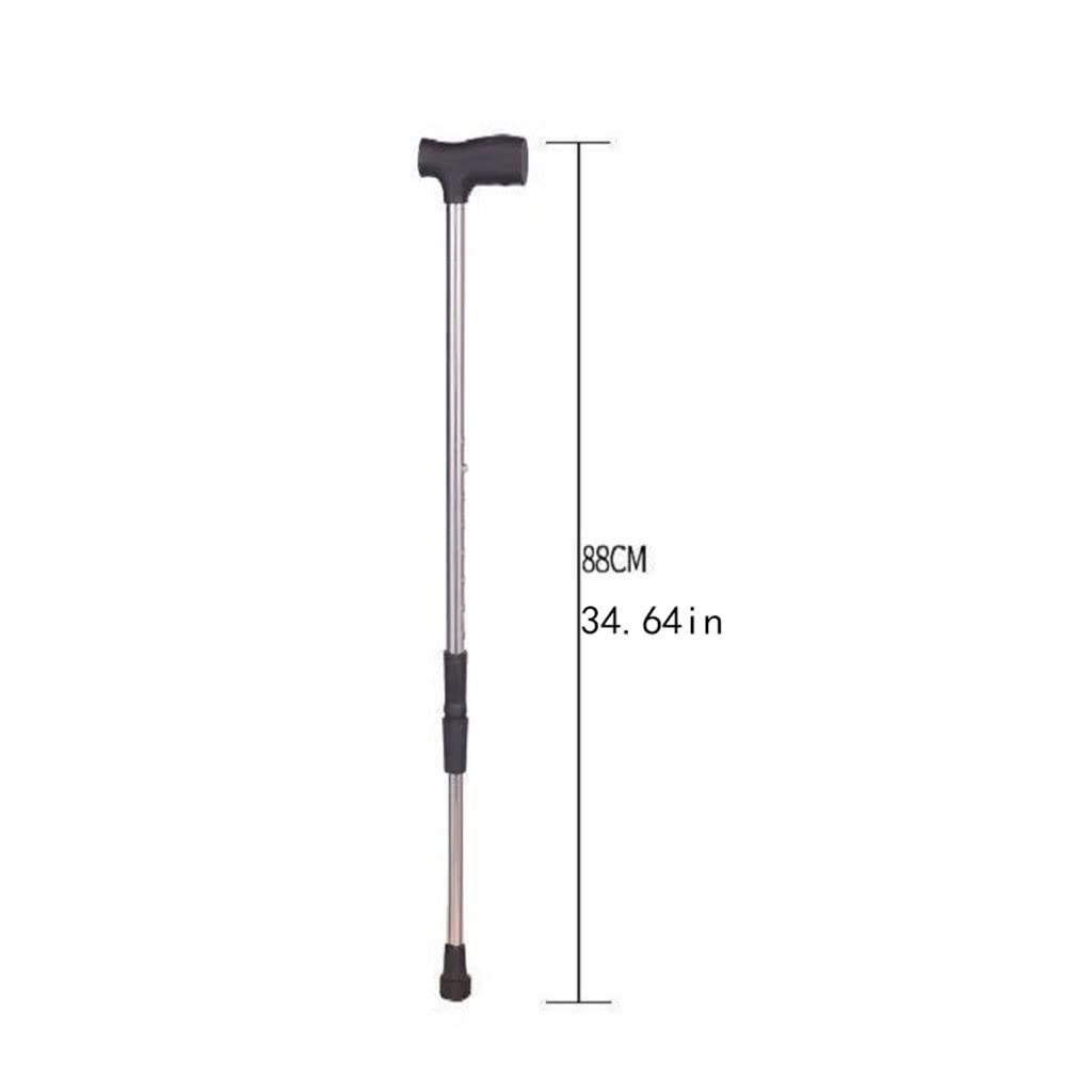Bastón para caminar para hombre/mujer, muletas ajustables de acero inoxidable de 8 velocidades, muletas retráctiles portátiles para personas mayores, ayudas para la movilidad y la vida diaria Star of
