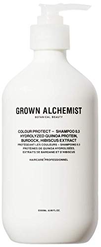 Grown Alchemist Colour Protect Shampoo 0.3 - Hydrolyzed Quinoa Protein, Burdock & Hibiscus - Hair Color Protection Shampoo (500ml / 16.9oz)