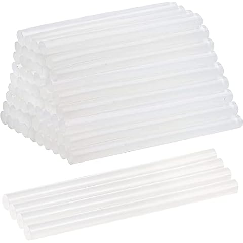 Hot Glue Sticks -7mm X 100mm Glue Gun Sticks, Hot Glue Gun Sticks for DIY Hobby Craft General Repairs, Home Decoration and Gluing Projects (50 Pack) Cover