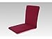 KCH Doppelstuhlkissen Sitzkissen mit Lehne Bordeaux 80 x 37 cm Schurwolle