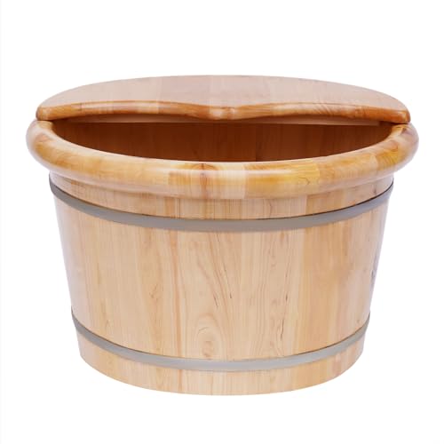 Bañera de pies con masajeador y tapa, color madera miniatura 5
