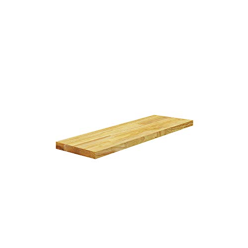 BenchPro Floating Shelf Wall Mounted Solid Butcherblock Shelf 8' Depth x 36' Length x 1' Thick...