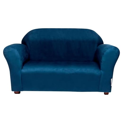 Keet Roundy Denim Children's Sofa, Blue