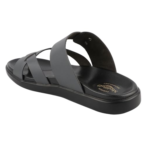 Image of Medifeet Men's Toe-Ring Leather Highway Sandals