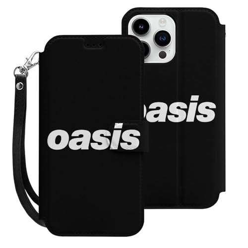 iPhone15ProMax用ケース 手帳型 オアシス OASIS バンド スマホケース ストラップ付き 財布型 アイフォン15ProMax用ケース おしゃれ 軽量 背面 携帯カバー カード収納 スタンド機能 PUレザー 耐衝撃