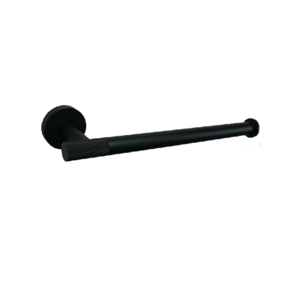 Matériel de salle de bain noir mat anti-rouille en laiton moleté durable