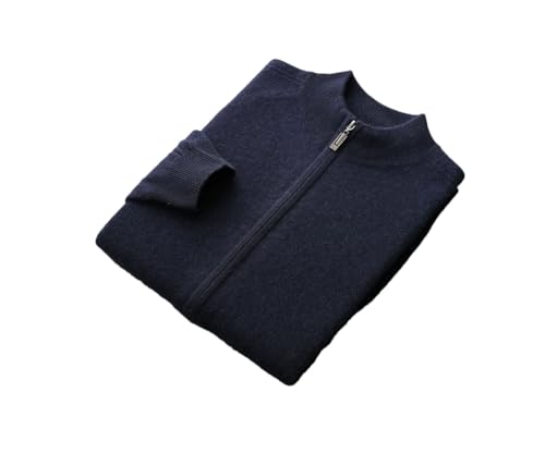 Men Thick Sweater Men's Stand Up Collar Knitted Cardigan Casual Warm Sweater Men's Long Sleeve Sweater