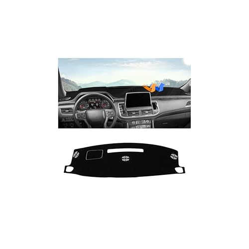 Image of Autorder Dashboard Cover Mat for 2021-2024 Chevrolet Suburban /Tahoe /GMC Yukon Accessories Dash Cover Flannel Dash Mat Sunshade Glare UV Rays Protector (Not for Yukon Denali)