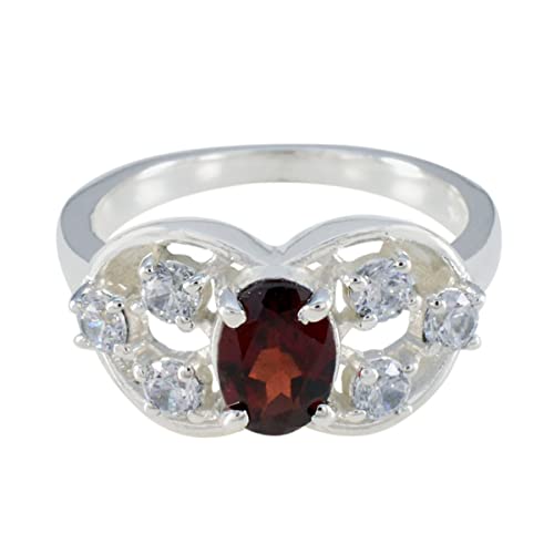 Bague en argent sterling 925 de forme ovale pour fiançailles