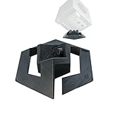 SplashNColor コンソールディスプレイスタンド コーナードックシステムホルダー ニンテンドーゲームキューブ用 – ブラック仕上げ、ワンピースデザイン – GBP(ゲームボーイプレーヤー)なしのゲームキューブのディスプレイに最適 – レトロなゲームスタンド