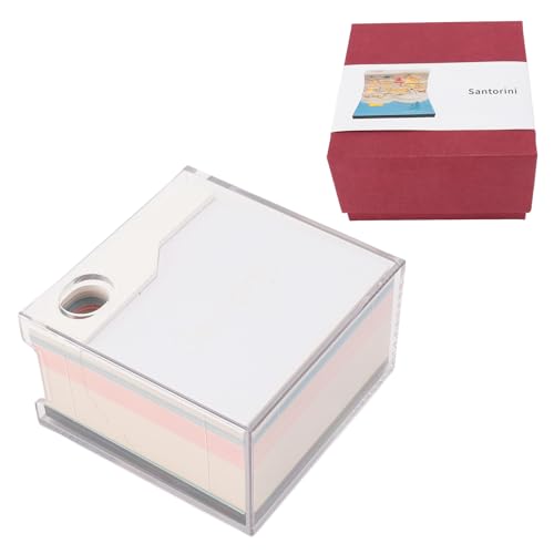 Bloc-notes 3D Santorin cadeau original créatif et ornement de bureau esthétique