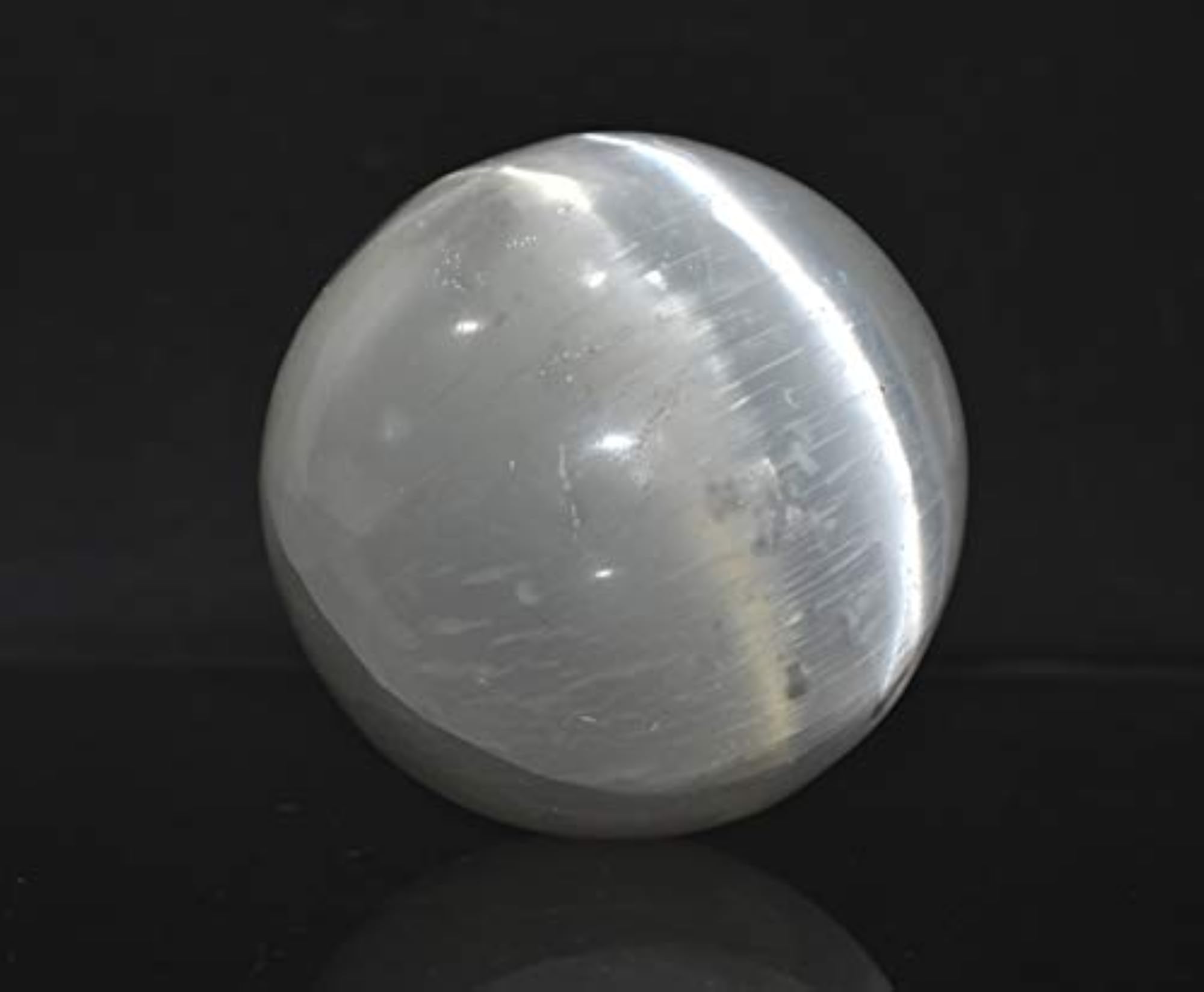 Selenite Chakra Balancing Sphere, Natural Healing Stone