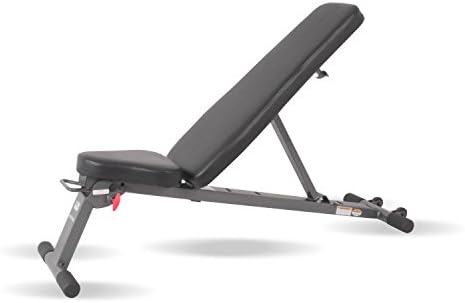 Inspire Fitness Folding Bench - Lay Flat - Descending/Incline Bench - Adjustable Weight Bench - Workout Bench for Home Gym - Lay Flat for Easy Storage