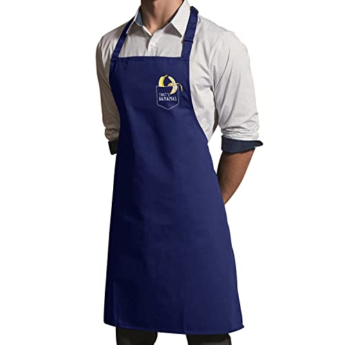 Tablier cuisine navy poche banane protégeant efficacement vos vêtements