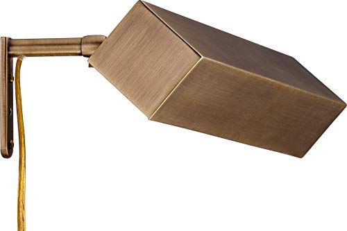 Possini Euro Design Possini Euro Ralston 14" Antique Brass Modern Plug-In Picture Light #TOP4