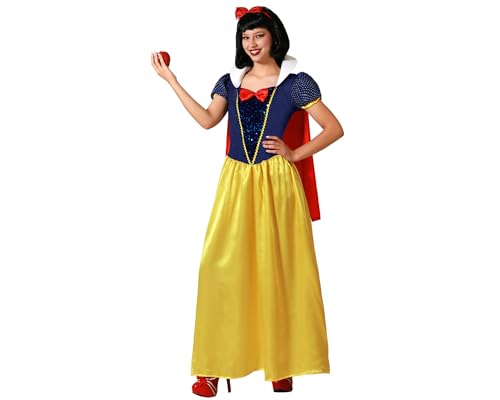 Atosa disfraz princesa de cuento vestido amarillo largo mujer adulto XXL