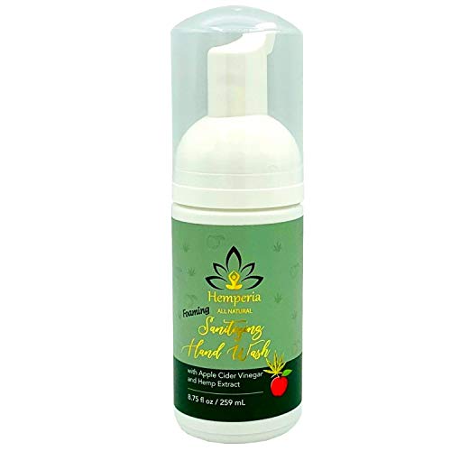 Hemperia Foaming Hand Soap Wash - Sanitizing Hand Wash with Apple Cider Vinegar and Hemp Extract -