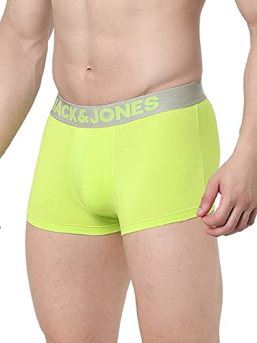 Image of Jack & Jones Men's Cotton Blend Solid Trunks