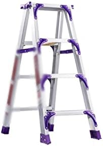 IEASEsst Extension Ladder Double Reinforced and Thickened Aluminum Alloy Ladder Double Side Engineering Domestic Ladder Herringbone Ladder Telescopic Fold (Color : 2.0M)