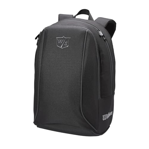 Wilson Rucksack, W/S Backpack, Mit 3 Fächern, Golf-Zubehör für Damen und Herren, Schwarz