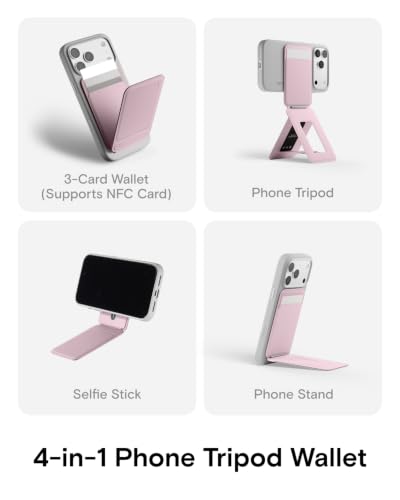 Image of MOFT Snap Phone Tripod Wallet AERA, NFC-Supported Card Holder, iPhone Stand