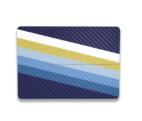 Image of MightySkins Carbon Fiber Skin Compatible With Microsoft Surface Laptop Studio 2 (2023) Full Wrap Kit - Cool Stripes | Protective, Durable Textured Carbon Fiber Finish | Easy To Apply | Made in the USA