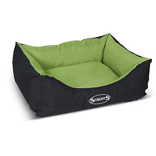 【イギリス発】ラグジュアリーなペットベッド エクスペディションボックスベッド高級ペットベッド 犬ベッド… (S, ライム)