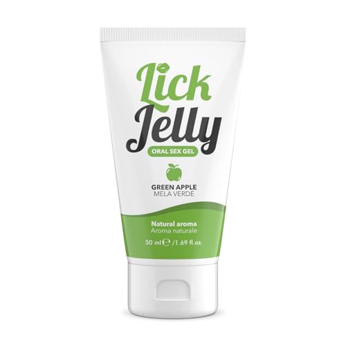 INTIMATELINE | Lick Jelly - Gel lubricante comestible a base de agua, no graso y que no mancha, sabor manzana verde, 50 ml