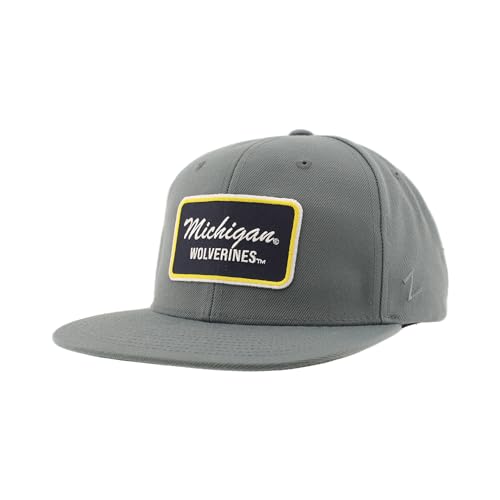 Gorra Snapback NCAA Oficial Michigan Wolverines Gris Ladrillo miniatura 1