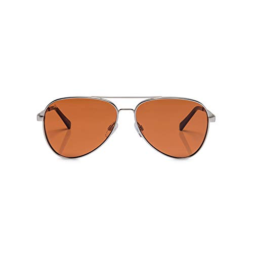 Absurda Aviator Designer Sunglasses - Dublin (Silver Orange)
