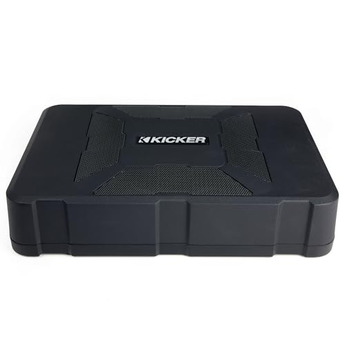 Image of KICKER 51HS8 Hideaway Compact Powered Subwoofer Enclosure with 8-Inch Subwoofer HS8