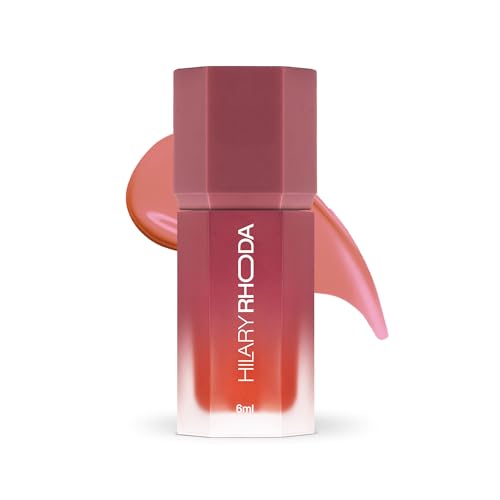 Hilary Rhoda Blush Love Liquid Blush For Women | Highly Pigmented Blush | Super Dewy Finish | Built-in Sponge | Easy to Apply | Available in 6 Shades | Cruelty-free & Vegan | All Day Wear | Buildable Formula & Leak-Proof - 6ml (Drama | Shade 02)